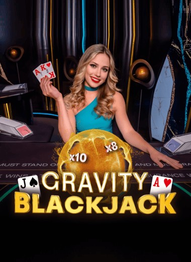 Gravity Blackjack slot visual from ICONIC21 available on bizzocasino-de.eu